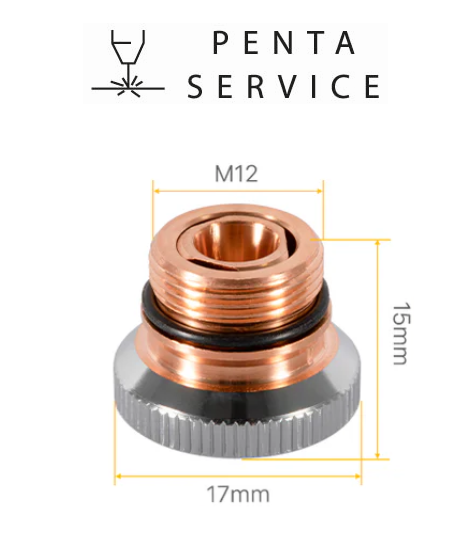 Сопло DNE ∅17 h15 M12 двойное 3,5 мм