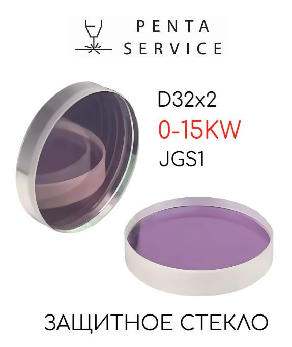 Стекло защитное 32мм*2мм 15 кВт